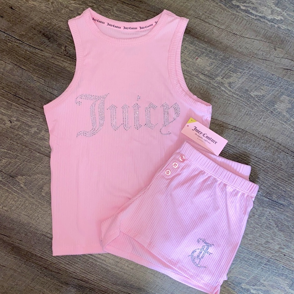 Juicy Couture Pink 2 Piece sleepwear/ loungewear set